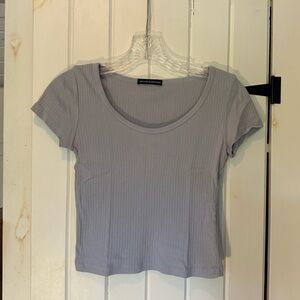 Brandy Melville light blue baby tee